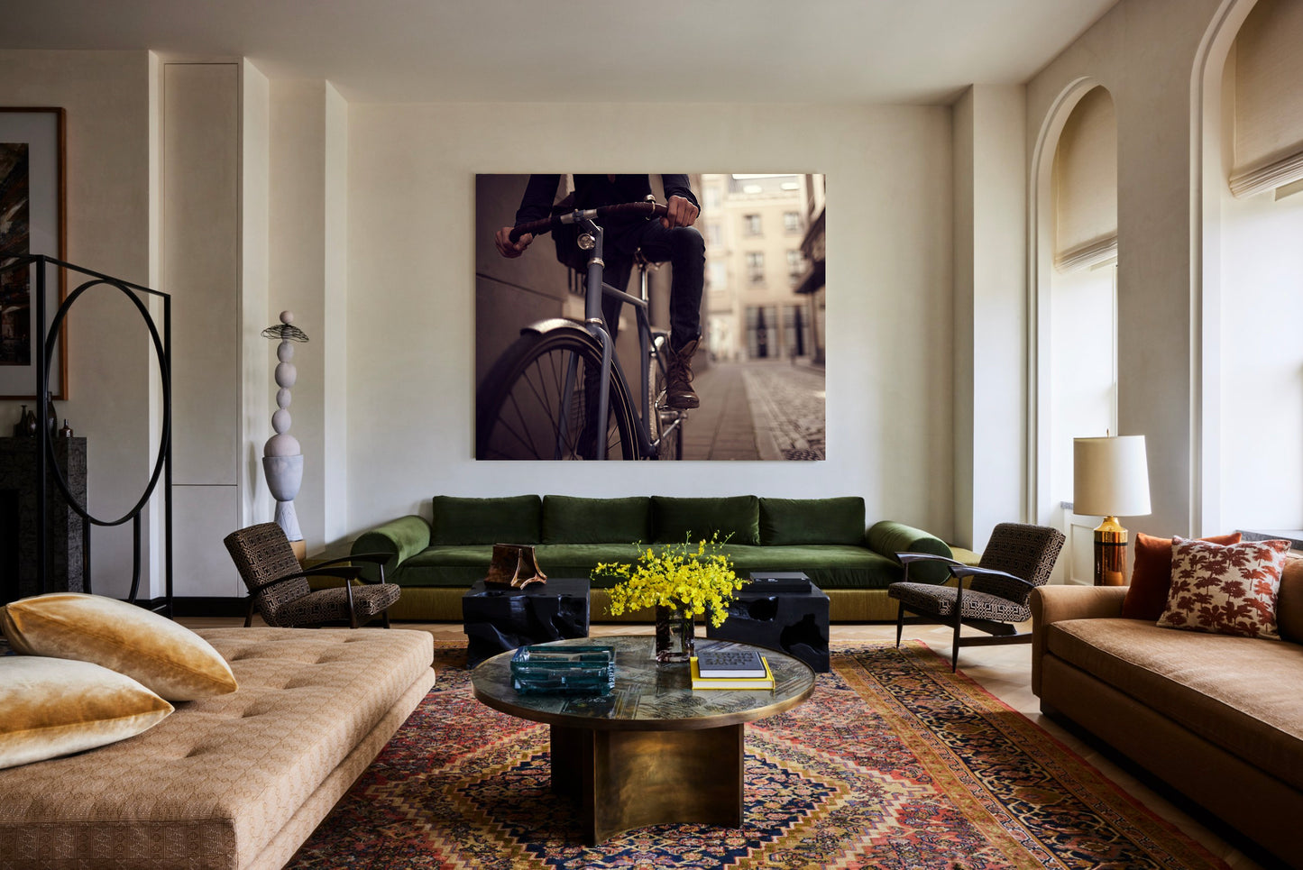The Commuter Cycling Print - Hand Crafted