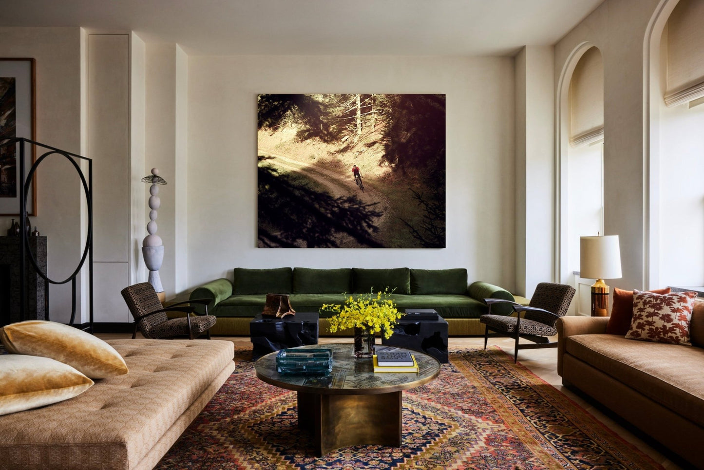 Elian Cyclocross Bike Fine Art Cycling Print – Fly Thru the Forest - Cyclingprints.nl