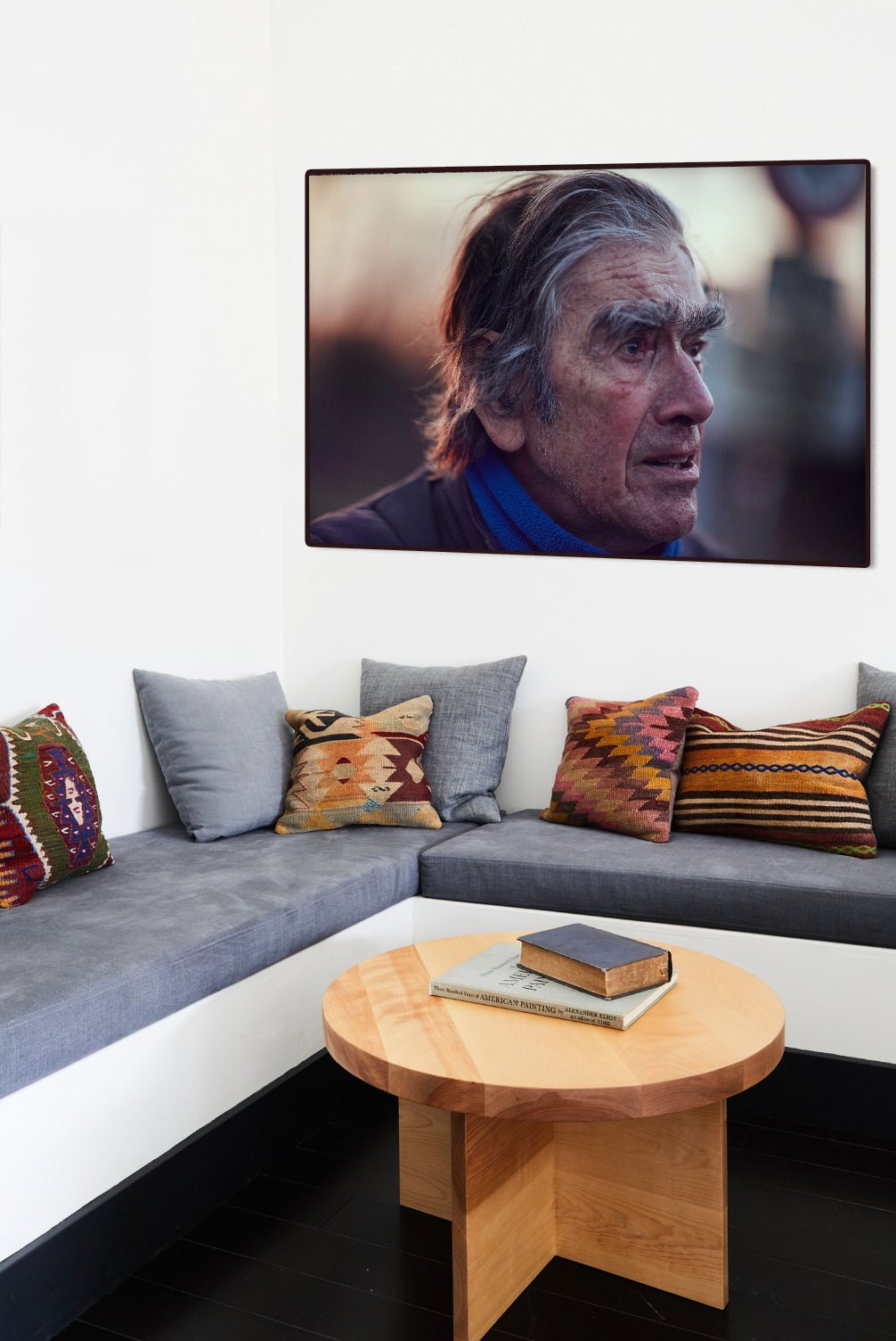 Detailfoto van de 'Brow Beaten' Nederlandse wielerfotografie met een op maat gebouwde stalen fiets (gebouwd rond een jaren-80 Gazelle-frame) - wielrennen wanddecoratie door Cyclingprints.nl