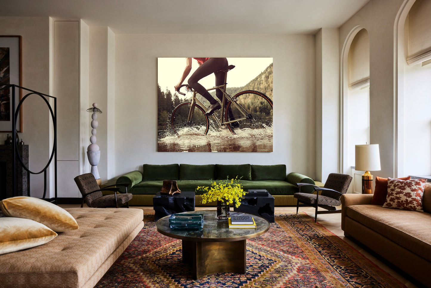 Cyclocross Cycling Print - Non Slip