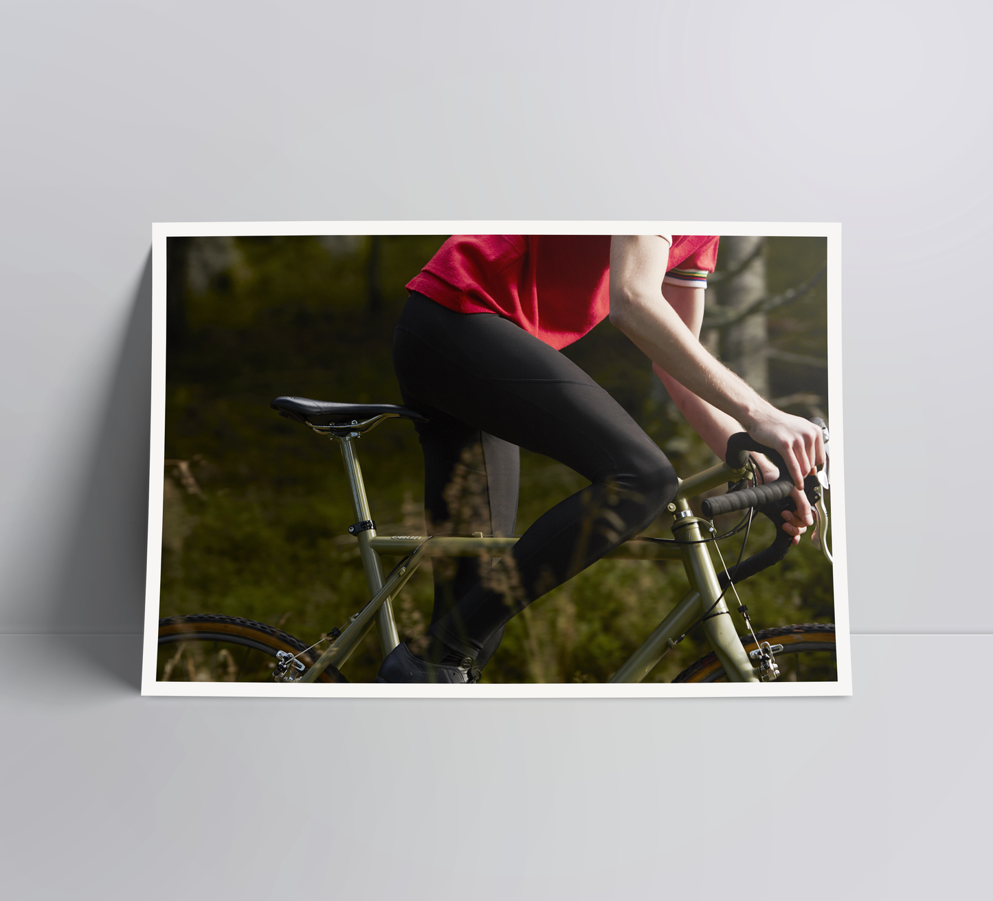 Into the Woods - a cycling print.