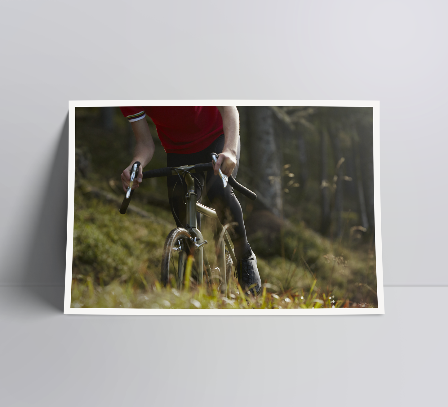 Ridge riding - a cycling print.