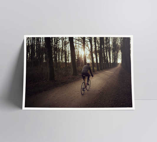 Fading light - a cycling print.