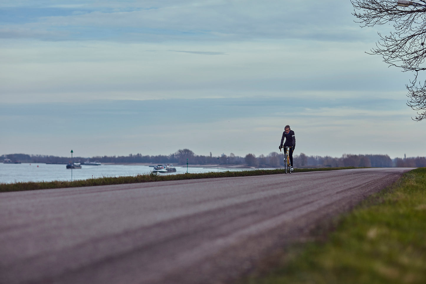 Biking back from San Sebastian - a cycling print.