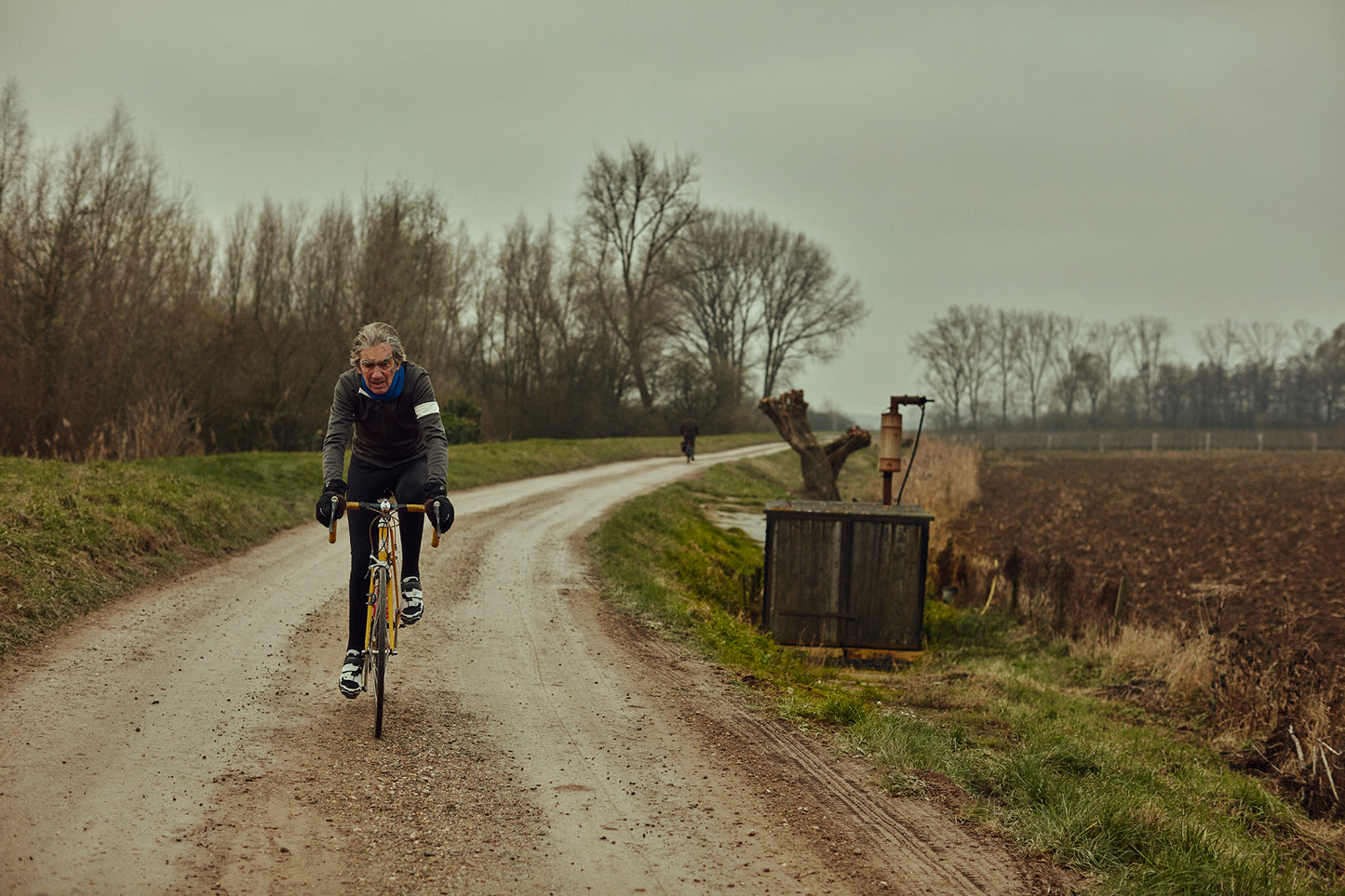 Asphalt follows gravel follows sand - a cycling print