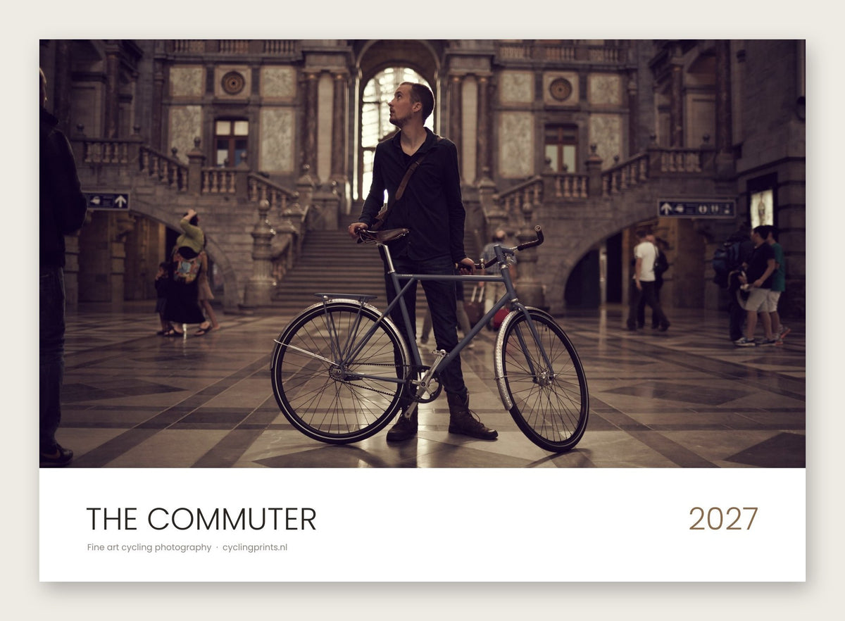The Commuter 2027 cycling photography wall calendar by Ryan Edy – front cover