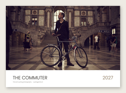The Commuter 2027 cycling photography wall calendar by Ryan Edy – front cover