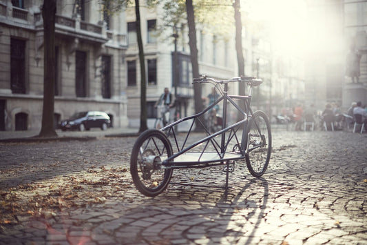 Cargo bike photography 'People will stare' - Dutch cargo bike life on the bespoke Elian Cargo bike in Antwerp, fine art print by Cyclingprints.nl