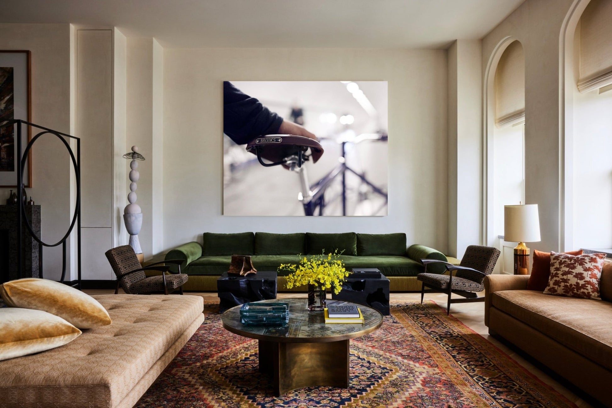 Elian Cargobike Cycling Print - Looks & Brooks A Fine Art Cycling Print - Cyclingprints.nl