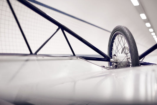 Elian Cargo Bike – Tyres & Tunnels | A Fine Art Cycling Print - Cyclingprints.nl