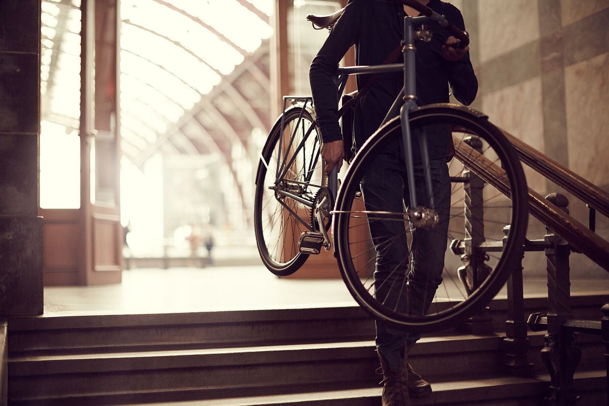 Commuter bike art 'Arrive in Style' - captured on the bespoke Elian Commuter bike in Antwerp, fine art print by Cyclingprints.nl