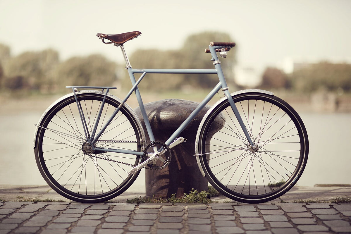Commuter bike art 'Custom Built' - captured on the bespoke Elian Commuter bike in Antwerp, fine art print by Cyclingprints.nl