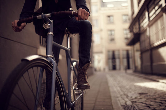 Commuter bike art 'Hand Crafted' - captured on the bespoke Elian Commuter bike in Antwerp, fine art print by Cyclingprints.nl