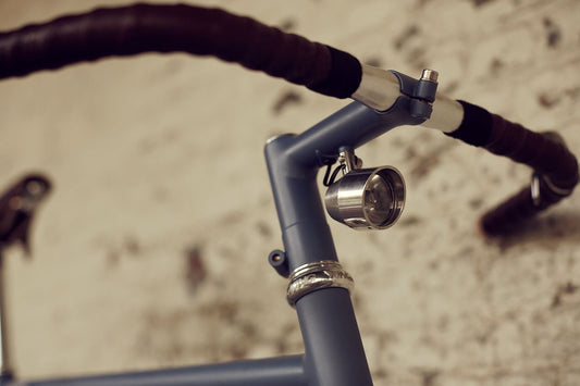Commuter bike art 'Hubs & Headlamps' - captured on the bespoke Elian Commuter bike in Antwerp, fine art print by Cyclingprints.nl