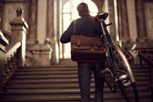 Commuter bike art 'Taking Steps' - captured on the bespoke Elian Commuter bike in Antwerp, fine art print by Cyclingprints.nl