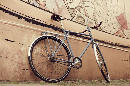 Commuter bike art 'Wonderwall' - captured on the bespoke Elian Commuter bike in Antwerp, fine art print by Cyclingprints.nl