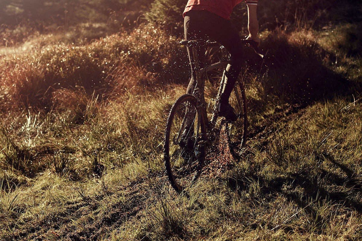 Cyclocross cycling print 'Field Testing' - off-road cyclocross action on the bespoke Elian Cyclocross bike in the Vosges, France, fine art print by Cyclingprints.nl
