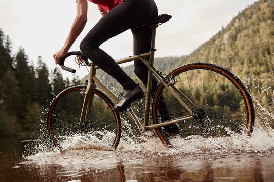 Cyclocross cycling print 'Non Slip' - off-road cyclocross action on the bespoke Elian Cyclocross bike in the Vosges, France, fine art print by Cyclingprints.nl
