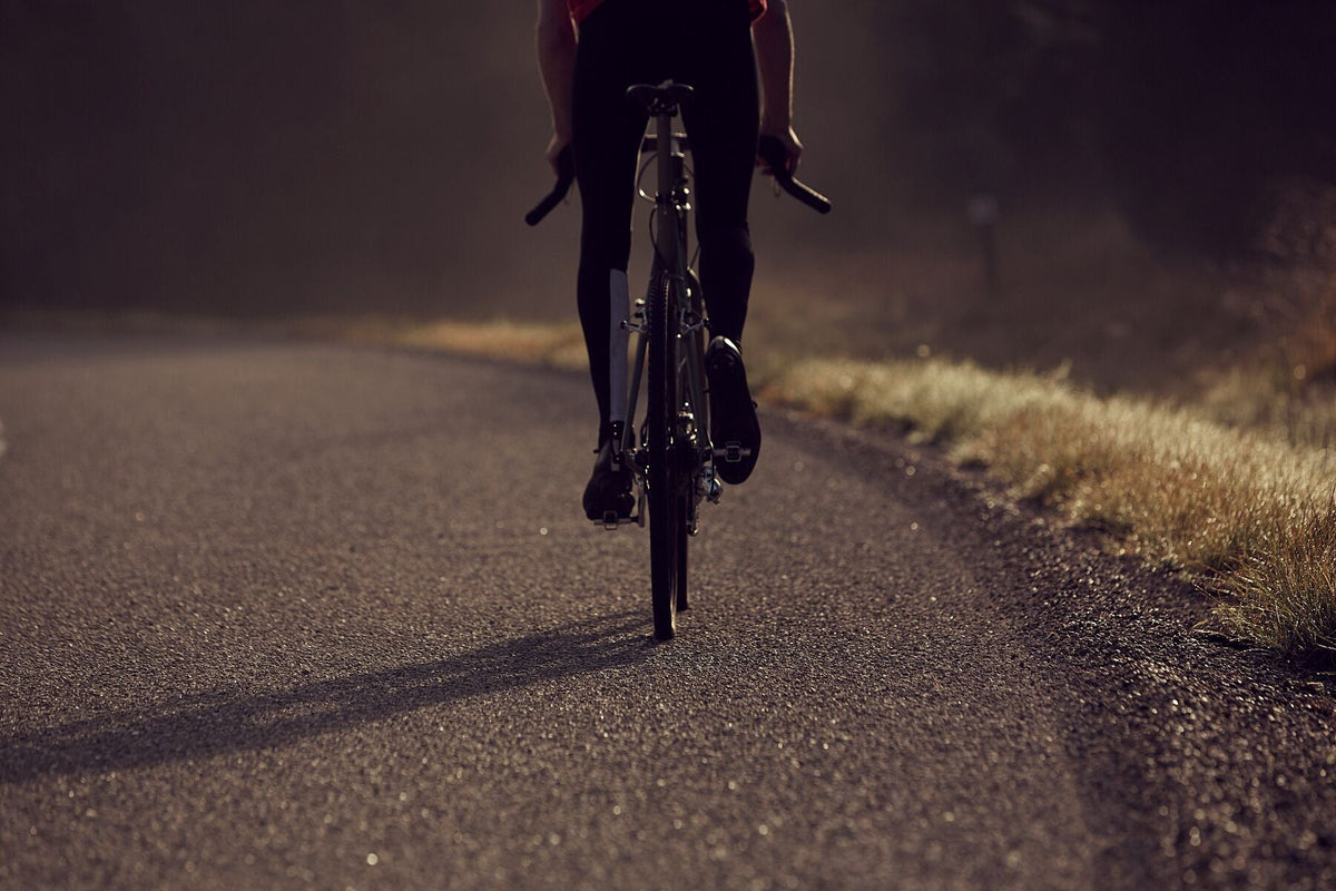 Cyclocross cycling print 'Out at Dawn' - off-road cyclocross action on the bespoke Elian Cyclocross bike in the Vosges, France, fine art print by Cyclingprints.nl
