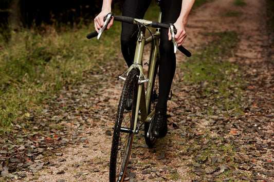 Cyclocross cycling print 'Tear Up Tracks' - off-road cyclocross action on the bespoke Elian Cyclocross bike in the Vosges, France, fine art print by Cyclingprints.nl