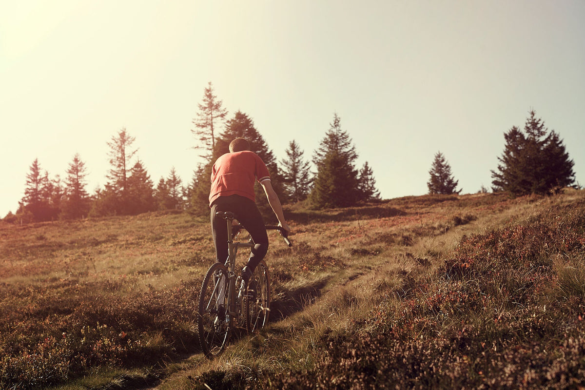 Cyclocross cycling print 'Uphill Battle' - off-road cyclocross action on the bespoke Elian Cyclocross bike in the Vosges, France, fine art print by Cyclingprints.nl