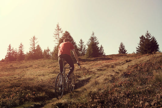 Cyclocross cycling print 'Uphill Battle' - off-road cyclocross action on the bespoke Elian Cyclocross bike in the Vosges, France, fine art print by Cyclingprints.nl