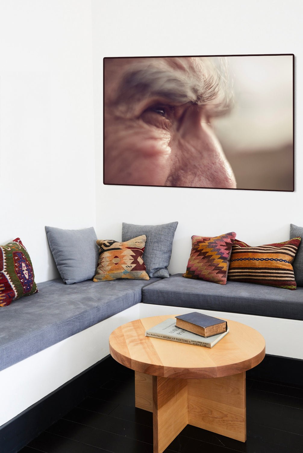 Detailfoto van de '20/20 Vision' Nederlandse wielerfotografie met een op maat gebouwde stalen fiets (gebouwd rond een jaren-80 Gazelle-frame) - wielrennen wanddecoratie door Cyclingprints.nl