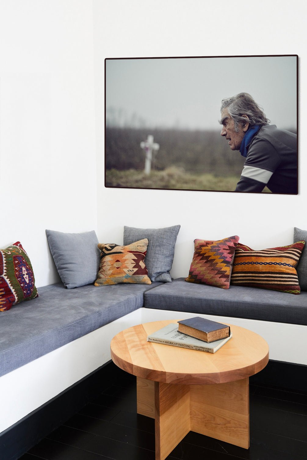 Detailfoto van de 'A Cross to Bare' Nederlandse wielerfotografie met een op maat gebouwde stalen fiets (gebouwd rond een jaren-80 Gazelle-frame) - wielrennen wanddecoratie door Cyclingprints.nl