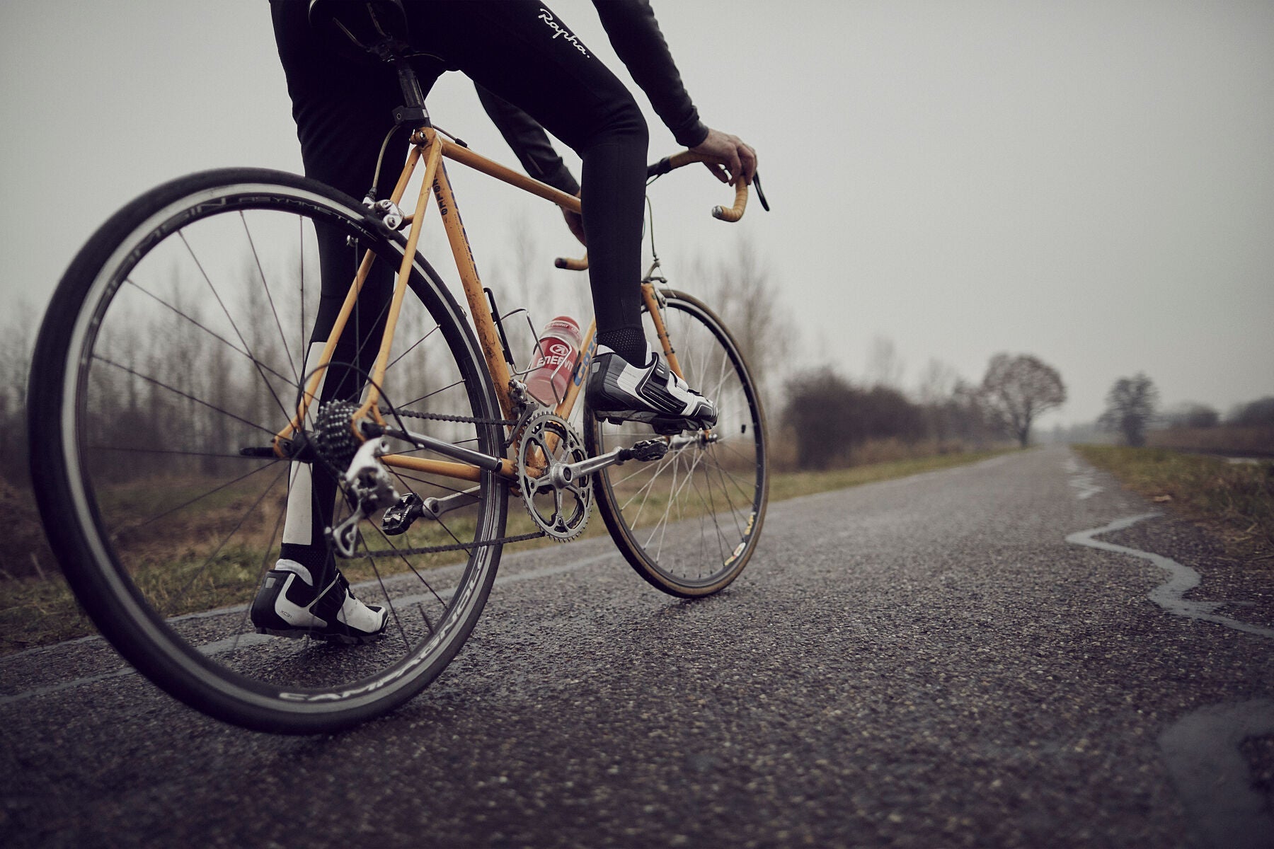 Man of Steel – Asphalt&Attitude | Cycling Portrait Print of Albert on His Steel Bike - Cyclingprints.nl