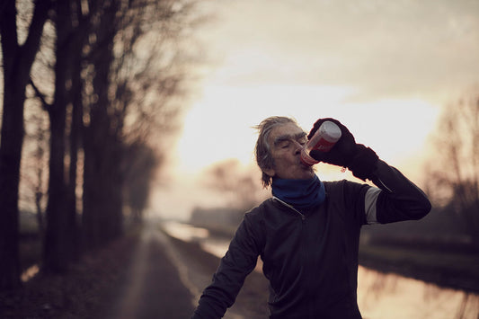 Man of Steel – H2Old | Cycling Art Print of Albert on His Steel Bike - Cyclingprints.nl
