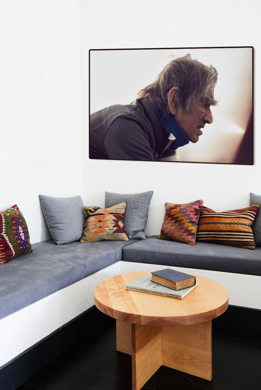 Man of Steel – Head Down | Cycling Art Print of Albert on His Steel Bike - Cyclingprints.nl