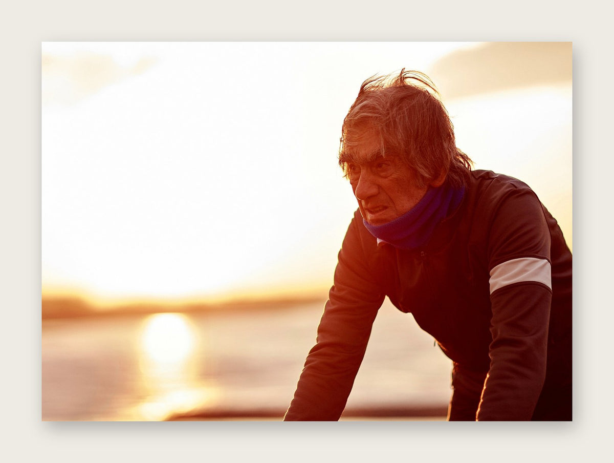 Dawn til Dusk – A Man of Steel fine art cycling greeting card by Ryan Edy