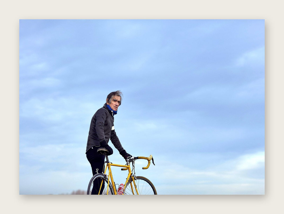 Albert, A Cyclist's Cyclist – A Man of Steel fine art cycling greeting card by Ryan Edy