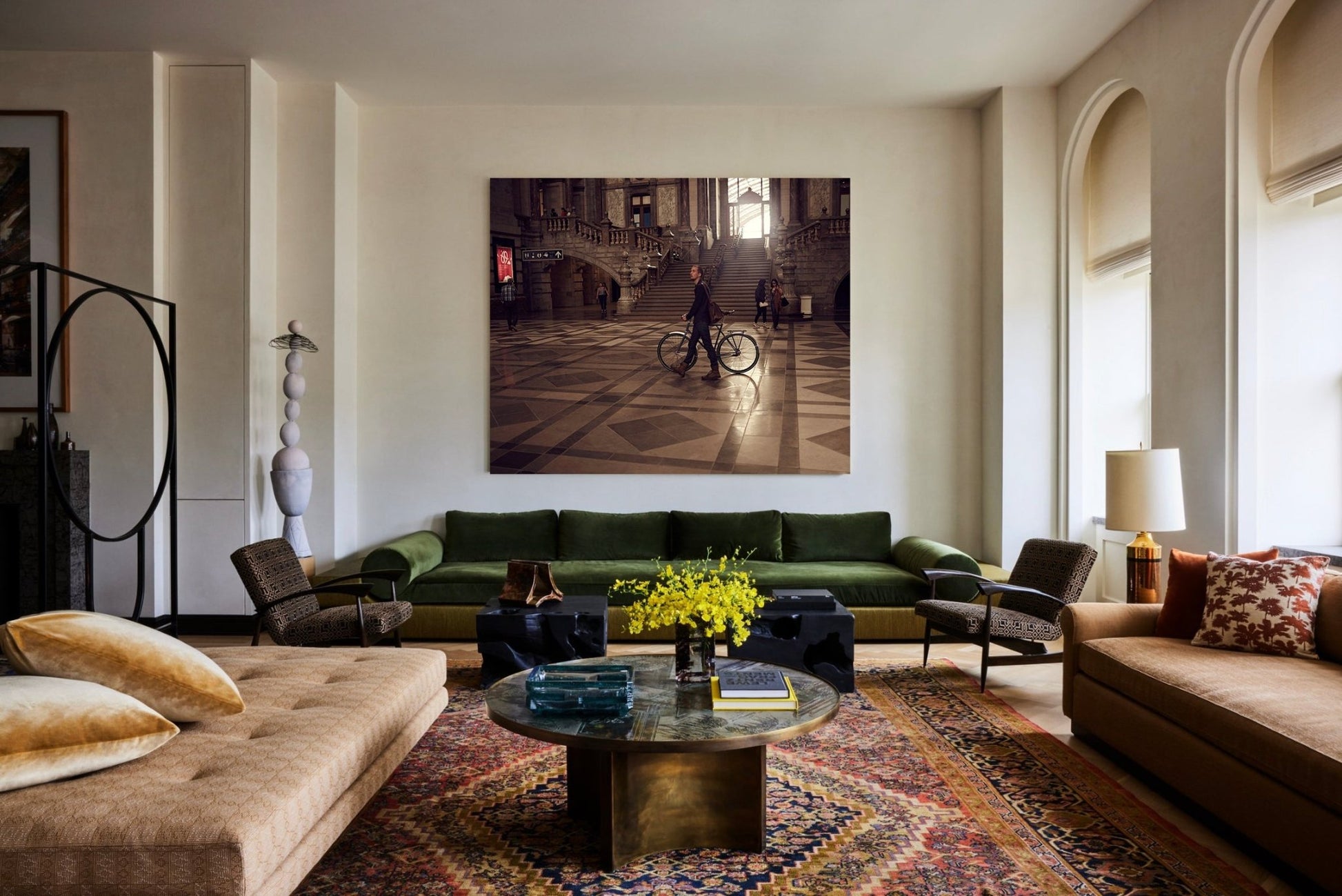 The Commuter Cycling Print - Central Station - Cyclingprints.nl