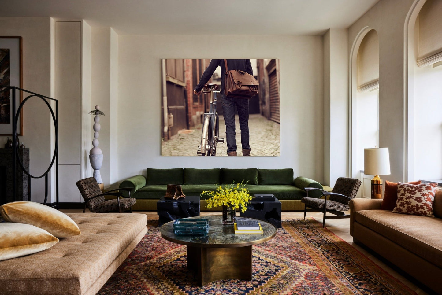 The Commuter Cycling Print - Cut Thru - Cyclingprints.nl