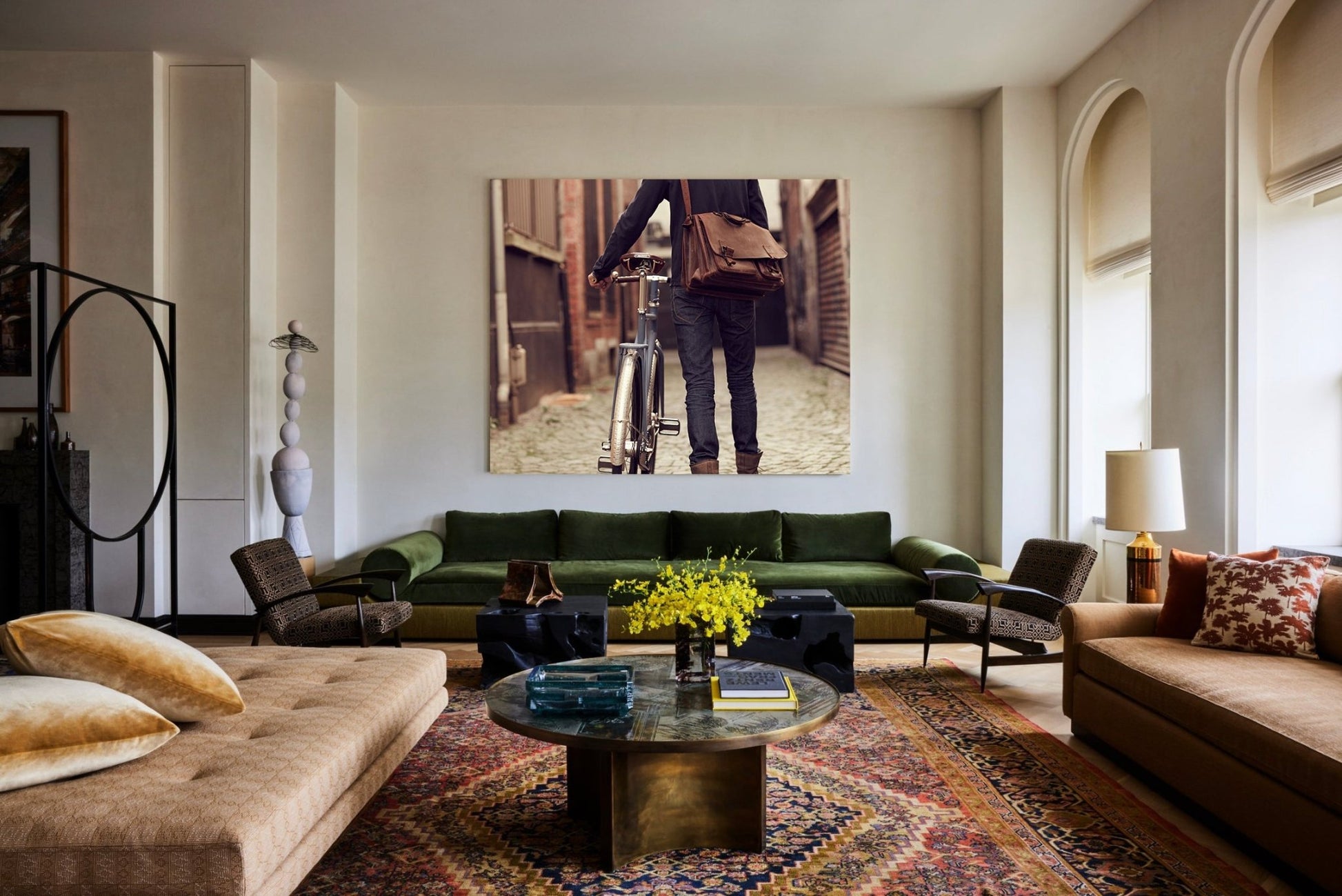 The Commuter Cycling Print - Cut Thru - Cyclingprints.nl