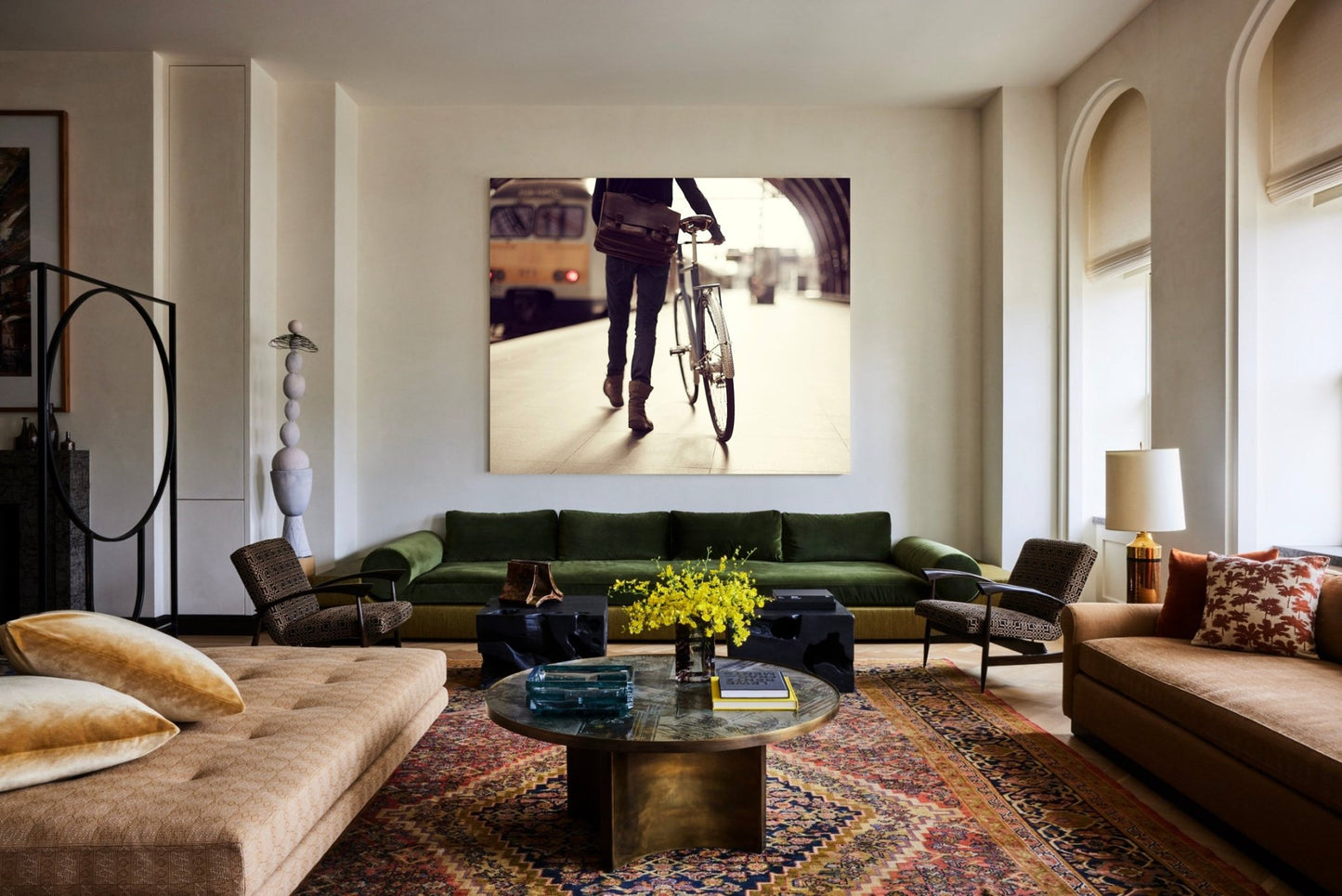 The Commuter Cycling Print - Departure - Cyclingprints.nl