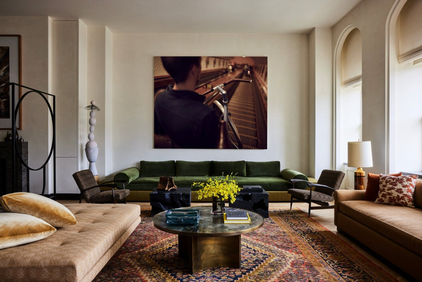 The Commuter Cycling Print - Down Town - Cyclingprints.nl