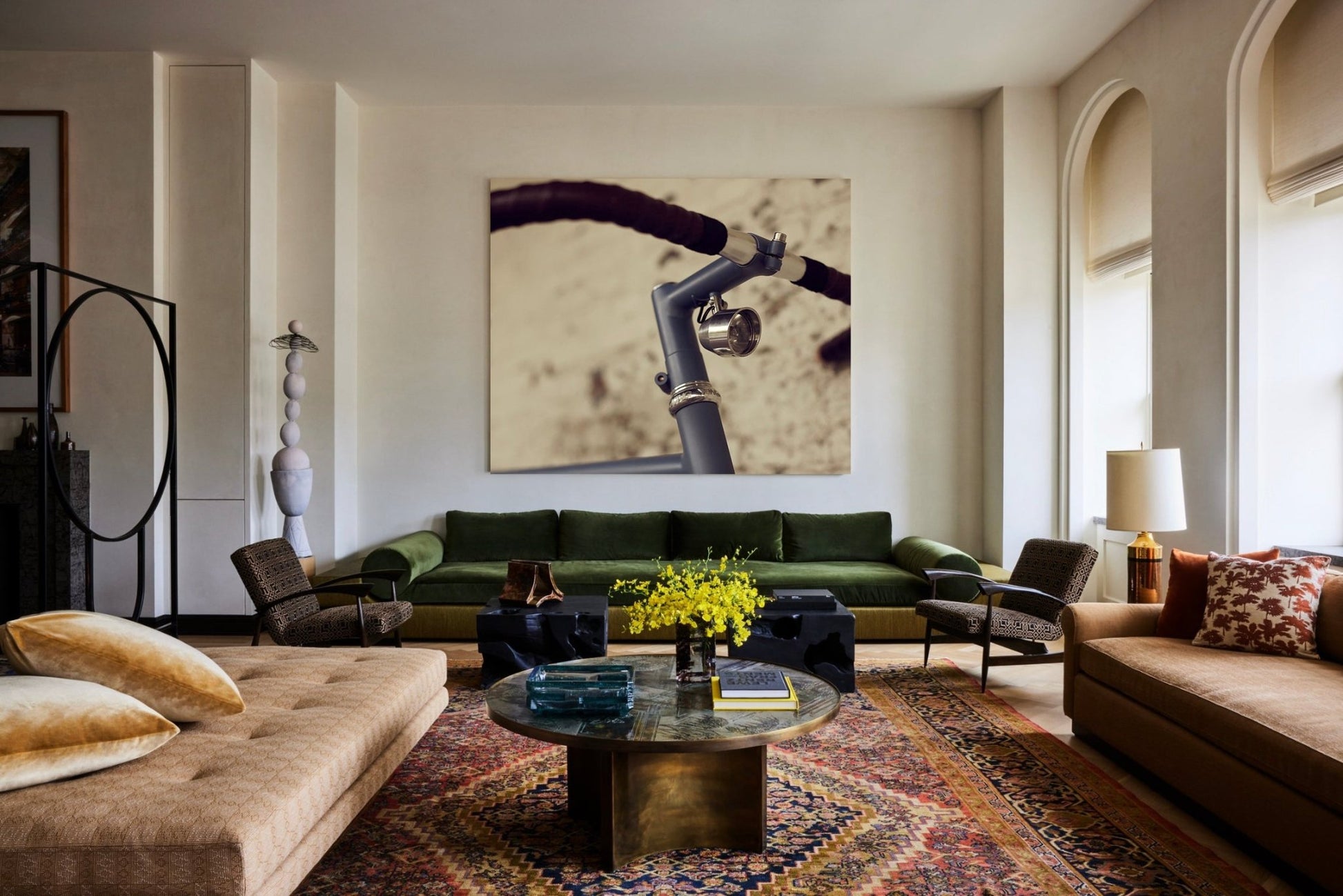 The Commuter Cycling Print - Hubs & Headlamps - Cyclingprints.nl